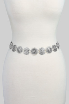 Intricate Pattern Chain Link Belt