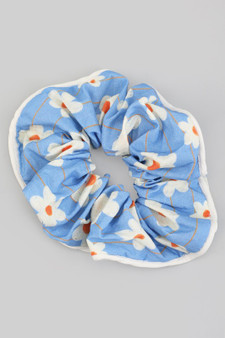 Fun Floral Print Hair Scrunchie
