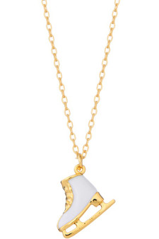 Ice Skate Pendant Necklace