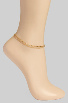 Triple Layered Chain Anklet