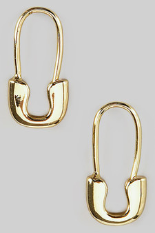 Safety Pin Pull Through Earrings