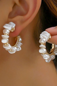 Fresh Water Pearl Hoops