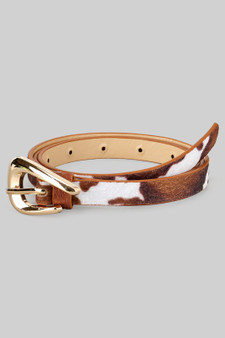 Brown Cow Skinny Belt