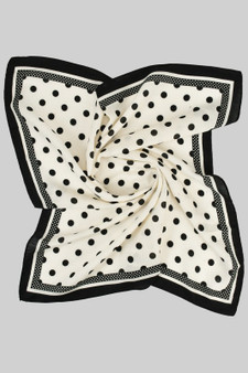 Adorable Polka Dot Print Square Scarf