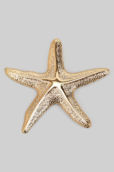 Brass Starfish Brooch Pin