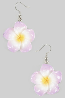 Lovely Ceramic Flower Drop Earrings