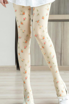 Sheer Country Flower Stockings
