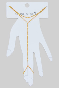 Stainless Steel Dainty Detail Layered Hand Chain