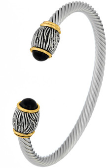 Twist Cable Stone Bracelet