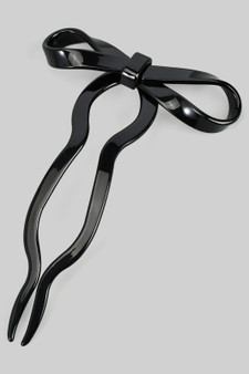 Marbled Acrylic Bow Hair Pin