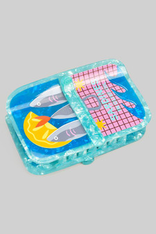 Marbled Acrylic Sardines In Olive Oil Hair Clip