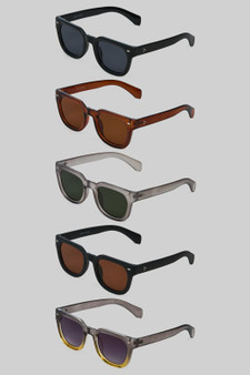 Classic Flat Top Assorted Sunglass Dozen Pack