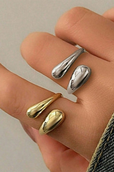 Bulbed Brass Twist Ring