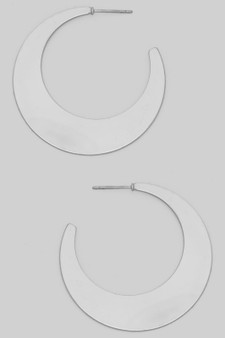 Brass Curved Cresent Hoops
