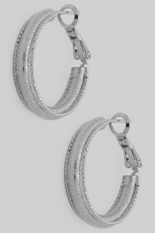 Textured Essential Brass Hoops