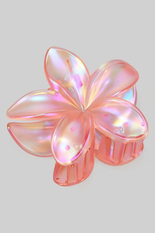 Iridescent Matte Finish Flower Hair Clip