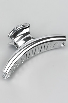 Metallic Finish Long Hair Clip
