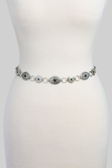 Southwestern Variegated Concho Chain Belt