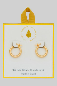 18K Gold Filled Tarnish Free Small Hoops