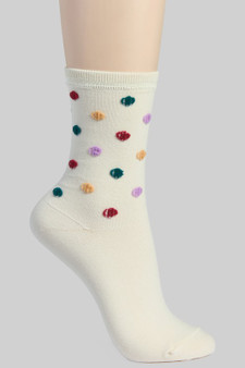 Multi Polka Dot Print Socks