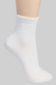 Frilly Opening Bow Ankle Socks
