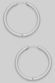 Essential Brass Split Hinge Brass Hoops