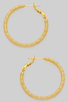 Sectioned Brass One Inch Hoops