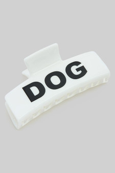 Dog Mom Rectangular Hair Clip