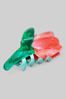 Opalescent Tulip Acrylic Hair Clip