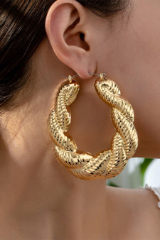 Lightweight Twist Chain Hinge Hoops