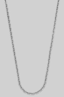 Stainless Steel O Link Chain Necklace