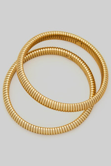 Two Piece Omega Chain Stretch Bracelet