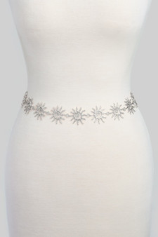 Hammered Sun Link Chain Belt