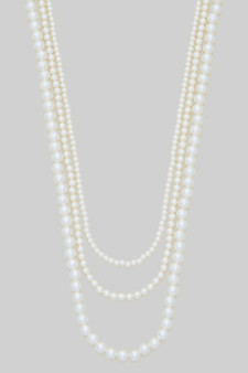 Classy Triple Layered Pearl Necklace