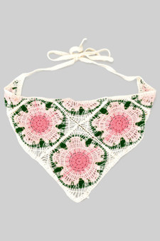 Crochet Floral Head Wrap