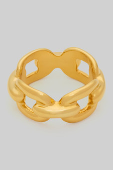 Sturdy Brass Chain Link Ring