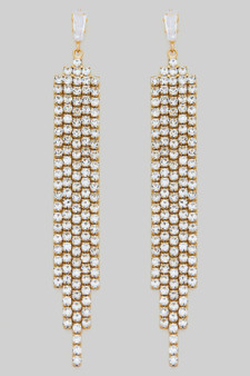 Lavish Dangling Cz Drop Earrings