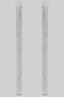 Multi Textured Brass Chain Strand Drop Earrings