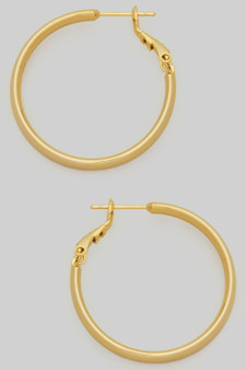 14K Gold Dipped Must Have Essential Hinge Hoops
