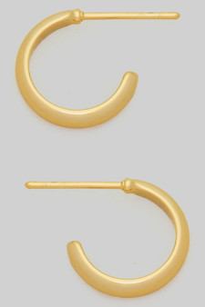 Dainty 14K Gold Dipped Scoop Hoops