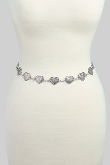 Boho Mini Heart Link Chain Belt