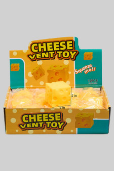 Two Inch Cheese Block Squishy Dozen Pack