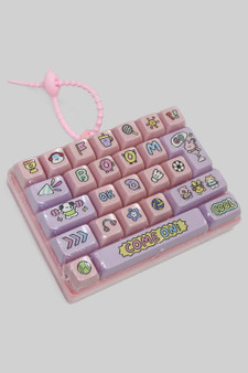 Adorable Cartoon Themed Fidget Keyboard Keychain