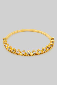 Dainty Triangle Spiked Cz Band Ring
