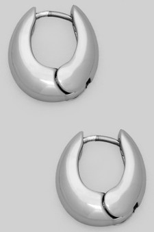 Dainty Brass Split Hoops