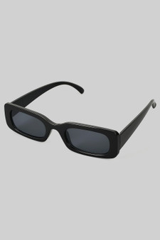 Slim Rectangle Flat Top Sunglasses