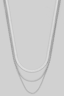Triple Layered Chain Necklace