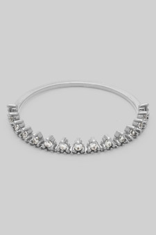Dainty Triangle Spiked Cz Band Ring