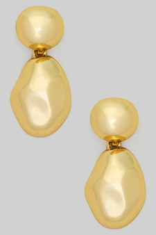 Hammered Tiered Drop Earrings