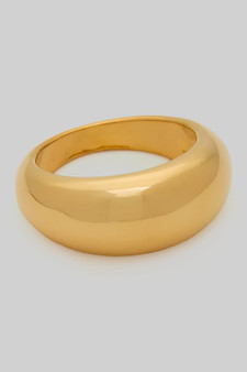 Shiny Tube Brass Ring